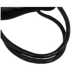 キタムラ マットクロコ トートバッグ ブラック 1610【中古】Kitamura