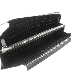 未使用 ダンヒル kenta.cobayashi DU20R2180KC001 レザー シルバー金具 ブラック ラウンドファスナー 長財布 1620【中古】dunhill