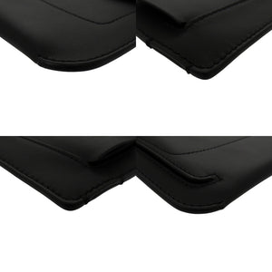 新品同様 バーバリー レザー ブラック ウエストバッグ ポーチ 黒 1632【中古】BURBERRY