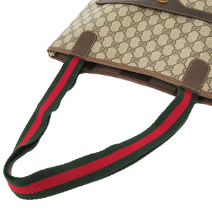 グッチ オールドグッチ シェリー GG 39 002 4487 PVC キャンバス ベージュ トートバッグ 1656 【中古】 GUCCI