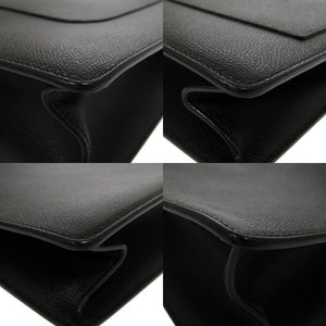 未使用 ヴァレクストラ ボクシィ スモールトート ブラック 黒 トートバッグ 1662【中古】Valextra