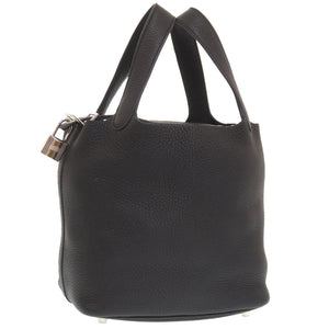 新品同様 エルメス ピコタンロックPM トリヨンクレマンス ブラック シルバー金具 Y刻印(2020年製) ハンドバッグ 黒 1762 【中古】 HERMES