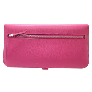 美品 エルメス ドゴン ロング A刻印(2017年製) エバーカラー ローズパープル 財布 1774【中古】HERMES