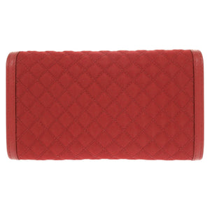 新品同様 プラダ 1M1437 ナイロン レザー レッド ショルダーウォレット 長財布 赤 1800【中古】PRADA