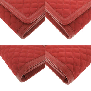 新品同様 プラダ 1M1437 ナイロン レザー レッド ショルダーウォレット 長財布 赤 1800【中古】PRADA