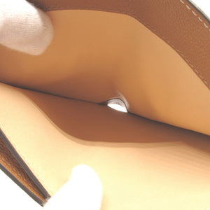 新品同様 デルボー ブリヨン AB0493AAUO レザー ブラウン 茶 3つ折り財布 財布 1829【中古】DELVAUX