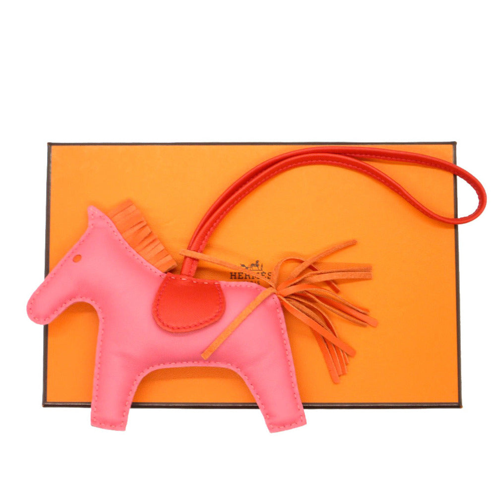 美品 エルメス ロデオMM ローズアザレ オレンジポピー ルージュアンディアン アニョーミロ バッグチャーム キーホルダー 1832 【中古】 HERMES