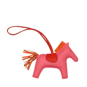 美品 エルメス ロデオMM ローズアザレ オレンジポピー ルージュアンディアン アニョーミロ バッグチャーム キーホルダー 1832 【中古】 HERMES