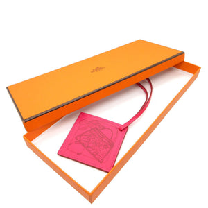 新品同様 エルメス カレ ナノチャーム ヴォースイフト ローズメキシコ バッグチャーム 1844【中古】HERMES