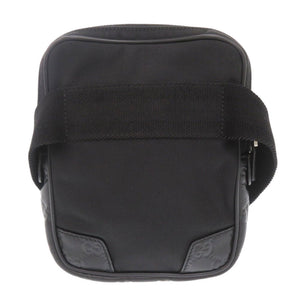 美品 グッチ グッチシマ ナイロン レザー 161823 ブラック ウエストバッグ ショルダーバッグ 黒 1852【中古】GUCCI