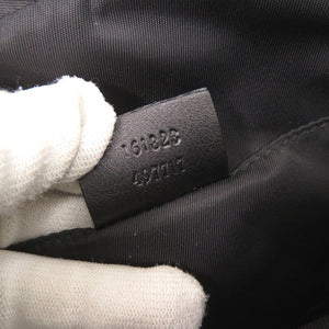 美品 グッチ グッチシマ ナイロン レザー 161823 ブラック ウエストバッグ ショルダーバッグ 黒 1852【中古】GUCCI