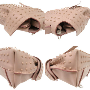 美品 トッズ ウェーブライン 3WAY ショルダーバッグ バックパック レザー ピンク 1853【中古】TOD’S