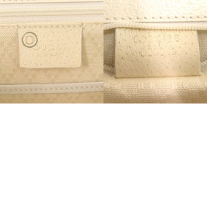 グッチ バンブー レザー ホワイト ゴールド金具 000 0188 2WAYハンドバッグ 白 1854 【中古】 GUCCI