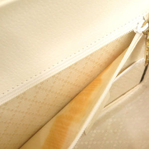 グッチ バンブー レザー ホワイト ゴールド金具 000 0188 2WAYハンドバッグ 白 1854 【中古】 GUCCI