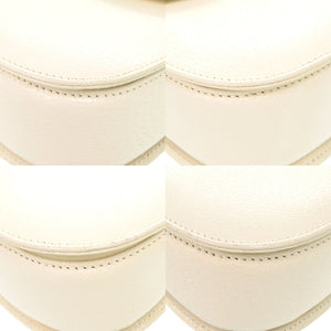 グッチ バンブー レザー ホワイト ゴールド金具 000 0188 2WAYハンドバッグ 白 1854 【中古】 GUCCI