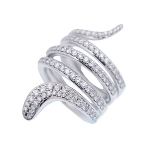 新品同様 ダミアーニ エデン K18WG リング 指輪 750 ホワイトゴールド/ダイヤモンド 12号 ジュエリー 1900【中古】Damiani