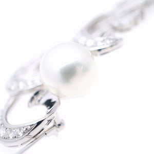 新品同様 ミキモト パール12.5mm ダイヤモンド2.21ct K18WG ブローチ ホワイトゴールド 真珠 ダイヤ ジュエリー1902【中古】MIKIMOTO アクセサリー