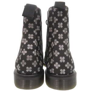 新品同様 ドクターマーチン キャスリーン KATHLEEN 7ホール 総柄 ブーツ 23cm キャンバス ブラック 2050【中古】Dr.Martens