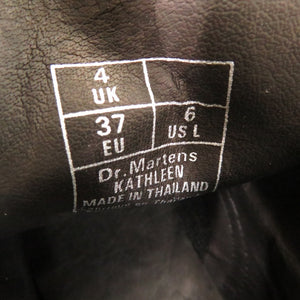 新品同様 ドクターマーチン キャスリーン KATHLEEN 7ホール 総柄 ブーツ 23cm キャンバス ブラック 2050【中古】Dr.Martens