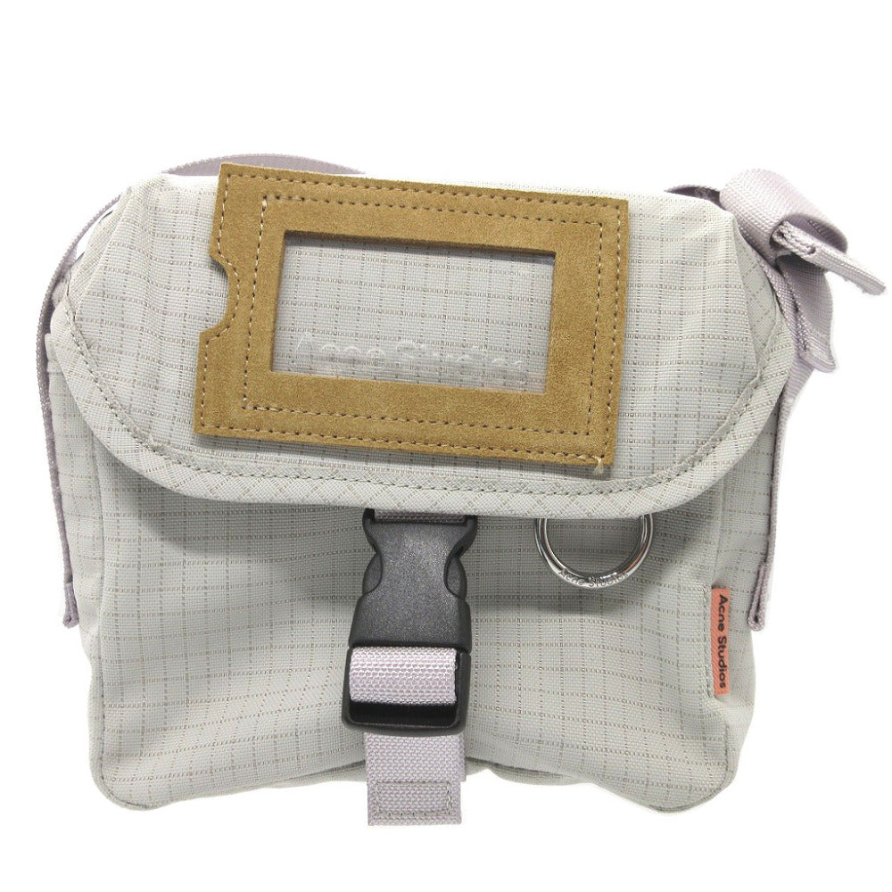 新品同様 アクネ ストゥディオズ C10140 ナイロン ライトグレー メッセンジャーバッグ ショルダーバッグ 2061【中古】Acne Studios