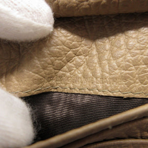 未使用 メゾンマルジェラ S56UI0140 レザー ベージュ 2つ折り財布 財布 2094【中古】Maison Margiela