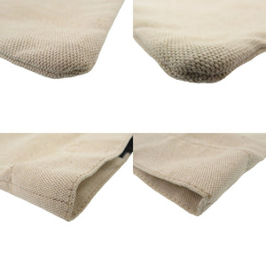 新品同様 ジルサンダー フラットショッパー ロゴ レザー キャンバス ベージュ ブラック トートバッグ 2116 【中古】 JIL SANDER