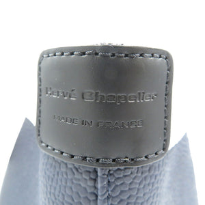 未使用 エルベシャプリエ 701GP リュクス舟形トートS コーティングキャンバス コットン シルバー金具 ネイビー シルバー ハンドバッグ 2135【中古】Hervé Chapelier