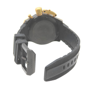 ブレラオロロジ レフティ 左用 BRESC4805 クオーツ 腕時計 ステンレススチール/ラバー ブラック 黒文字盤 0054【中古】BRERA OROLOGI メンズ