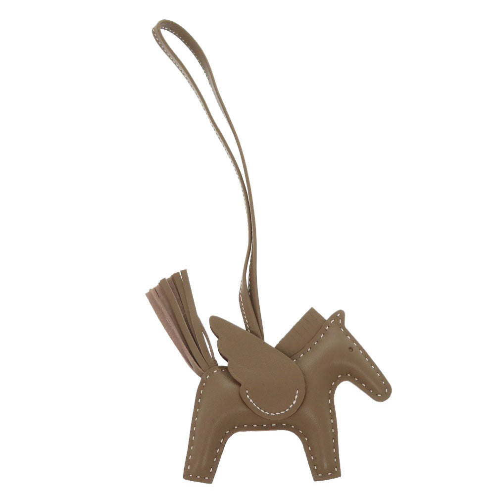 新品同様 エルメス ロデオPM ペガサス アニョーミロ ソーエトゥープ U刻印(2022年製) バッグチャーム 0075 【中古】 HERMES エトゥープ