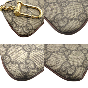 新品同様 グッチ 447964 GGスプリーム ベージュ コインケース 財布 0076【中古】GUCCI