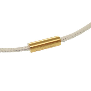 新品同様 エルメス ループグラン ペンダント デッラ カバッレリア ヴォースイフト ホワイト ゴールド金具 ネックレス 0077 【中古】 HERMES