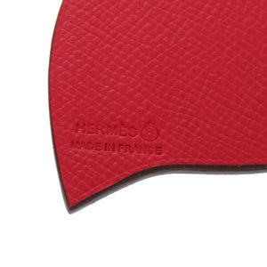 エルメス プティアッシュ ハート レザー レッド ブルー バッグチャーム 0079 【中古】 HERMES