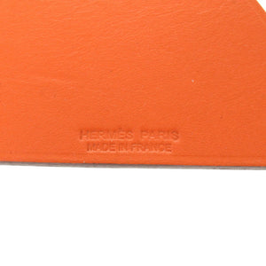 美品 エルメス プティアッシュ 馬 ホース サマルカンド ヴォーエプソン シェーブル オレンジ イエロー バッグチャーム 0082 【中古】 HERMES