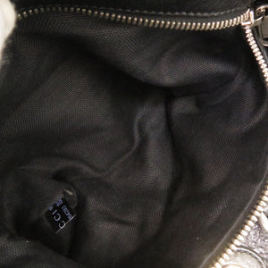 美品 グッチ インターロッキングG 587866 レザー ブラック ボストンバッグ ショルダー リュック 黒 0499【中古】GUCCI