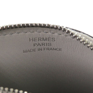 新品同様 エルメス アニマル クジラ レザー グレー □J刻印 コインケース 財布 0530 【中古】 HERMES