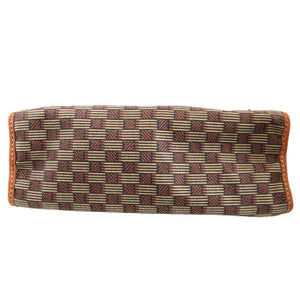 美品 モロー パリ ヴァセンヌ トートPM キャンバス レザー ブラウン 茶 トートバッグ 0550【中古】MOREAU PARIS