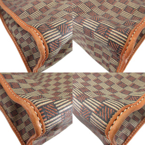 美品 モロー パリ ヴァセンヌ トートPM キャンバス レザー ブラウン 茶 トートバッグ 0550【中古】MOREAU PARIS