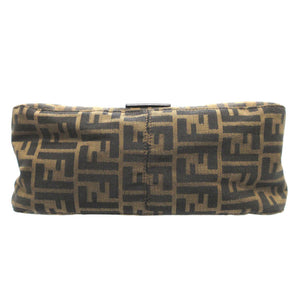 美品 フェンディ マンマバケット 8BR001 ズッカ柄 キャンバス ブラウン 茶 ショルダーバッグ 0721【中古】FENDI