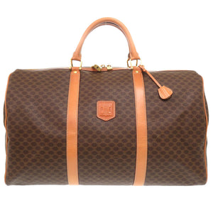 美品 セリーヌ マカダム PVC ブラウン ボストンバッグ バッグ 茶 0724 【中古】 CELINE