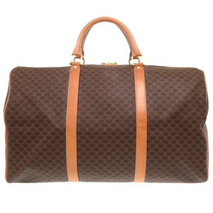 美品 セリーヌ マカダム PVC ブラウン ボストンバッグ バッグ 茶 0724 【中古】 CELINE