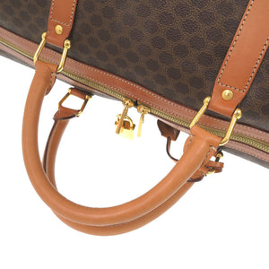 美品 セリーヌ マカダム PVC ブラウン ボストンバッグ バッグ 茶 0724 【中古】 CELINE