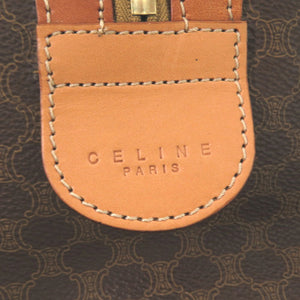 美品 セリーヌ マカダム PVC ブラウン ボストンバッグ バッグ 茶 0724 【中古】 CELINE