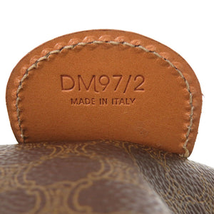 美品 セリーヌ マカダム PVC ブラウン ボストンバッグ バッグ 茶 0724 【中古】 CELINE