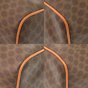 美品 セリーヌ マカダム PVC ブラウン ボストンバッグ バッグ 茶 0724 【中古】 CELINE