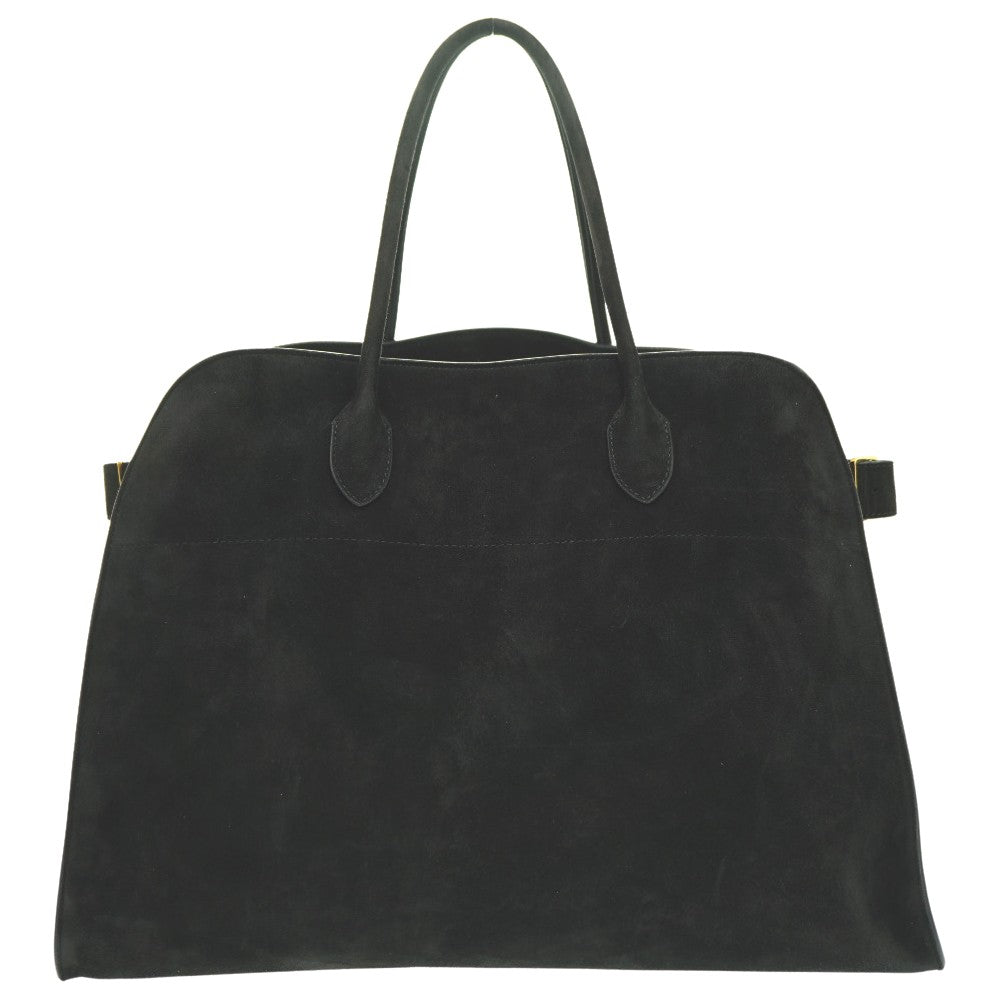 美品 ザ ロウ ソフトマルゴー17 トートバッグ スウェード ブラック 0733【中古】THE ROW メンズ