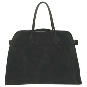 美品 ザ ロウ ソフトマルゴー17 トートバッグ スウェード ブラック 0733【中古】THE ROW メンズ