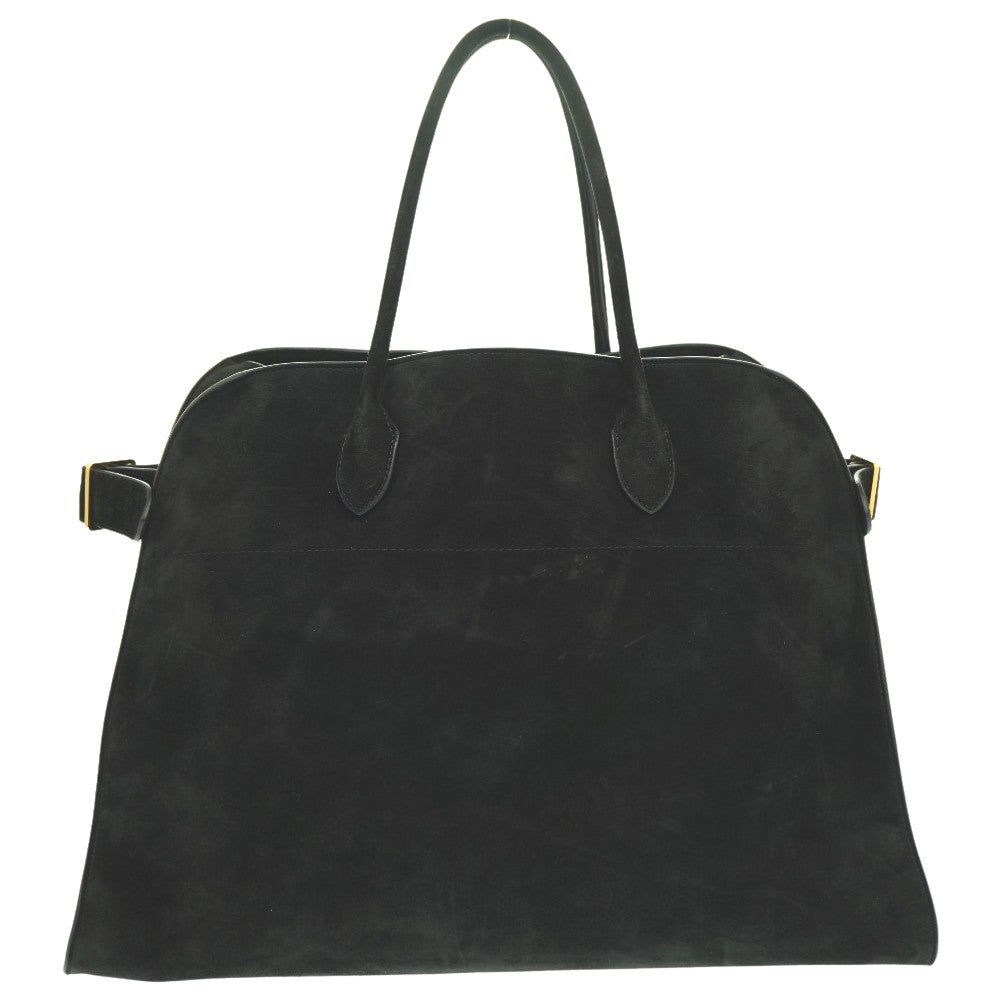 美品 ザ ロウ ソフトマルゴー17 トートバッグ スウェード ブラック 0733【中古】THE ROW メンズ