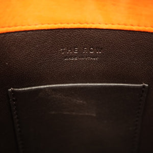 新品同様 ザ ロウ レオ ミニ ショルダーバッグ スウェード オレンジ 0734【中古】THE ROW LOE