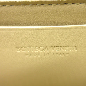 美品 ボッテガ ヴェネタ フラップ カセットラージ レザー ベージュ 長財布 0748【中古】BOTTEGAVENETA