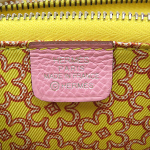 新品同様 エルメス アザップコンパクト シルクイン ヴォーエプソン モーヴシルベストル ジョーヌシトロン U刻印(2022年製) コインケース 財布 0755 【中古】 HERMES